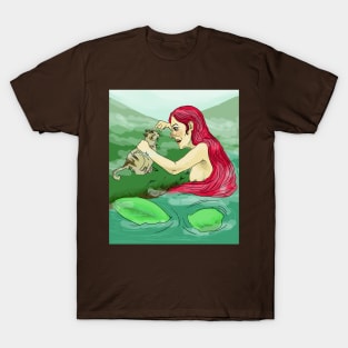 Mermaid and cat T-Shirt